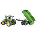 Bruder John Deere 1:16 5115M with Tipping Trailer