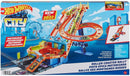 Hot Wheels City Roller Coaster Rally Playset with 5 Diecast Cars