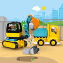 LEGO DUPLO 10931 Truck & Tracked Excavator Construction Toys