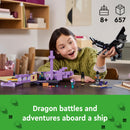 LEGO Minecraft 21264 World The Ender Dragon and End Ship Set