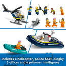 LEGO City 60419 Police Prison Island Building Toy Set