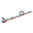 Hot Wheels Double Loop Dash Track Set & 2 Diecast Toy Cars