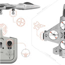 Remote Control Thunderbolt Jet X-2 Drone with Stunts and LED Lights