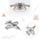 Remote Control Thunderbolt Jet X-2 Drone with Stunts and LED Lights