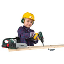 Construction Tool Kit Play Set with Chainsaw, Drill, Helmet and Accessories
