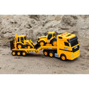 JCB Heavy Load Transporter Playset with Tractor & Backhoe Loader
