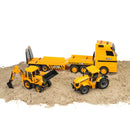 JCB Heavy Load Transporter Playset with Tractor & Backhoe Loader