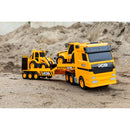 JCB Heavy Load Transporter Playset with Tractor & Backhoe Loader
