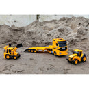 JCB Heavy Load Transporter Playset with Tractor & Backhoe Loader