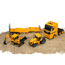 JCB Heavy Load Transporter Playset with Tractor & Backhoe Loader