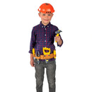 Construction Utility Belt Dress-Up Set with Hard Hat and 8 Toy Tools