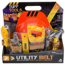 Construction Utility Belt Dress-Up Set with Hard Hat and 8 Toy Tools