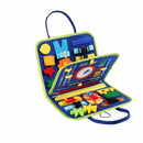 Montessori Busy Board Sensory Toy Travel Activity Board for Kids