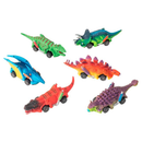 Dino Racers Pull Back Cars Full Display Box 12 Assorted Dinosaur Toys Party Favour Bundle