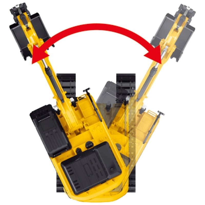Remote Control Construction Excavator Toy 1:24 Scale with Lights, Sounds and Scoop Arm
