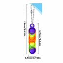 Mini Pop It Keychain Toys Travel Sensory Party Bag Fillers Multi Pack