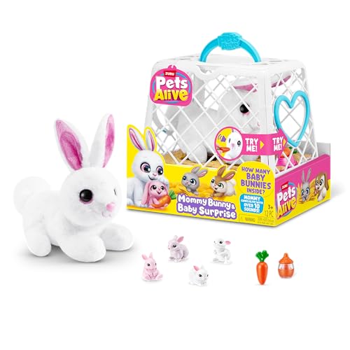 Pets Alive by ZURU Mama Bunny & Baby Surprise Plush Set