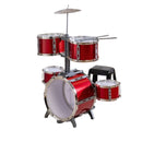 7 Piece Toy Drum Set with Stool