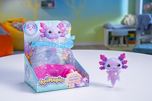 Animagic Let's Glo Axolotl Bubble Reef Set