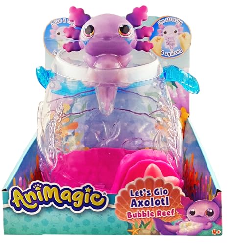 Animagic Let's Glo Axolotl Bubble Reef Set