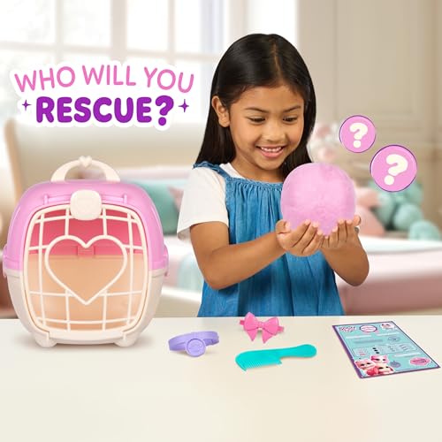 Mystery Plush Pet Scruff in Pink with Grooming Set and Surprise Reveal Assortment