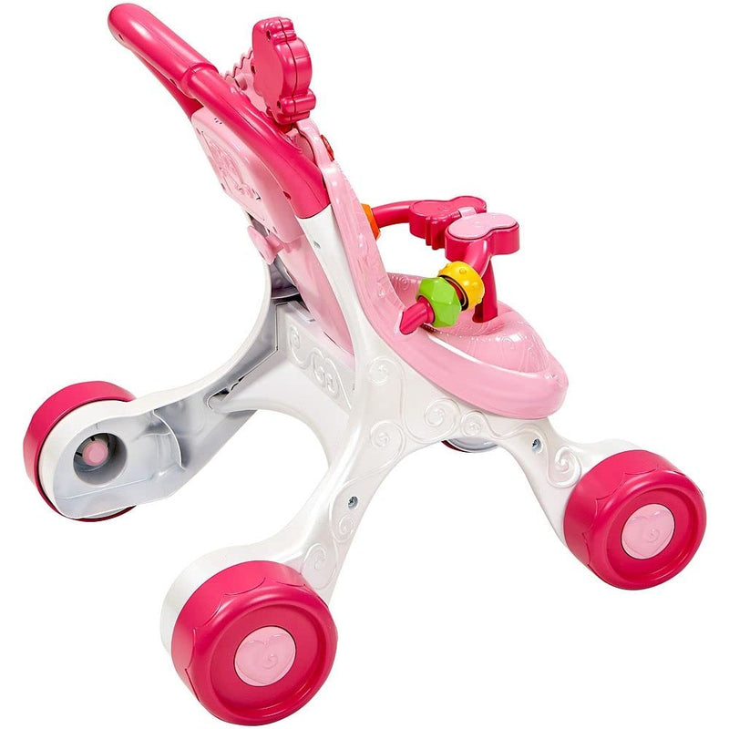Fisher-Price Princess Stroll-Along Baby Walker and Doll Gift Set