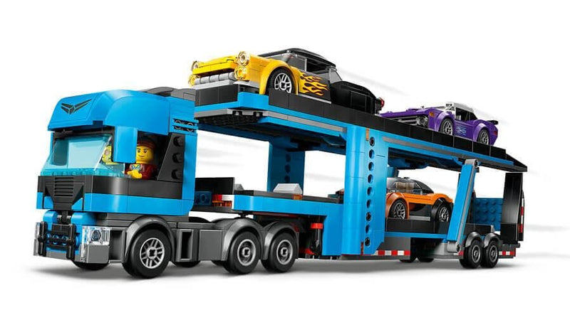LEGO City 60408 Car Transporter Truck with Sports Cars Set