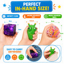Sensory Fidget Toy Bundle Pack – Infinity Cube, Pop Cube & Squeeze Ball Set