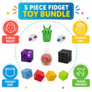 Sensory Fidget Toy Bundle Pack – Infinity Cube, Pop Cube & Squeeze Ball Set