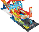 Hot Wheels City Roller Coaster Rally Playset with 5 Diecast Cars