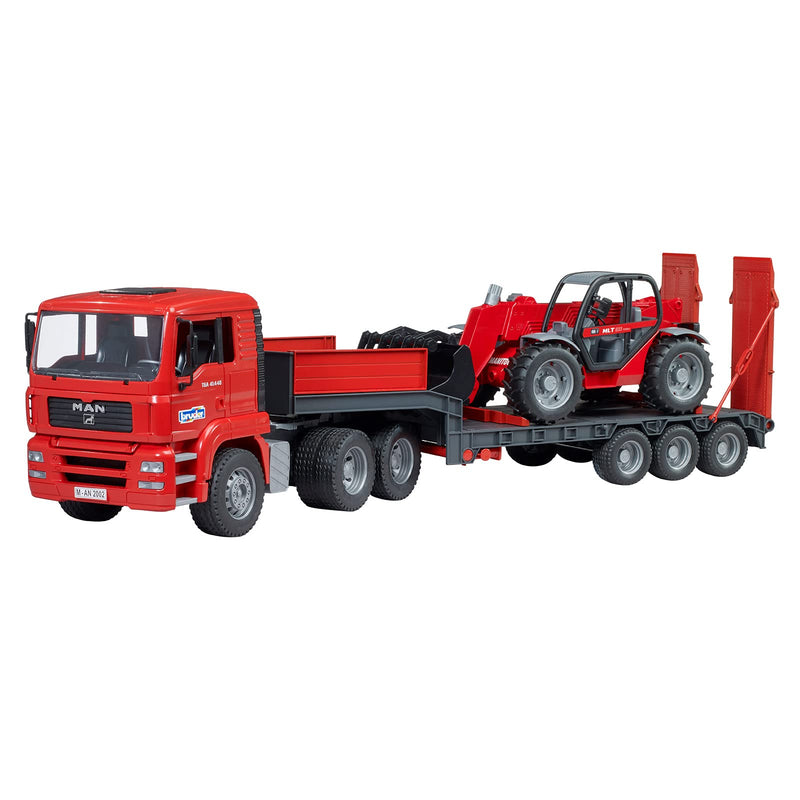 Bruder MAN TGA Semi-Trailer Truck with Manitou Telehandler Toy