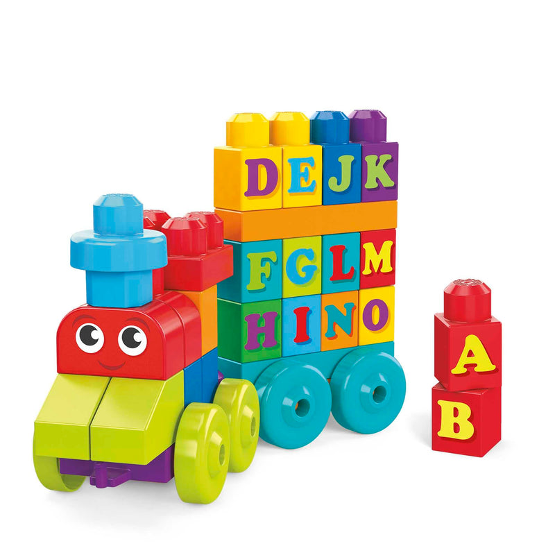 Mega Bloks 60 Piece ABC Learning Train Building Toy