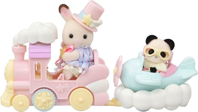 Sylvanian Families Amusement Park Set with Plane and Train