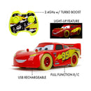 Disney Cars Glow Racers Lightning McQueen Remote Control Car 1:14 Scale
