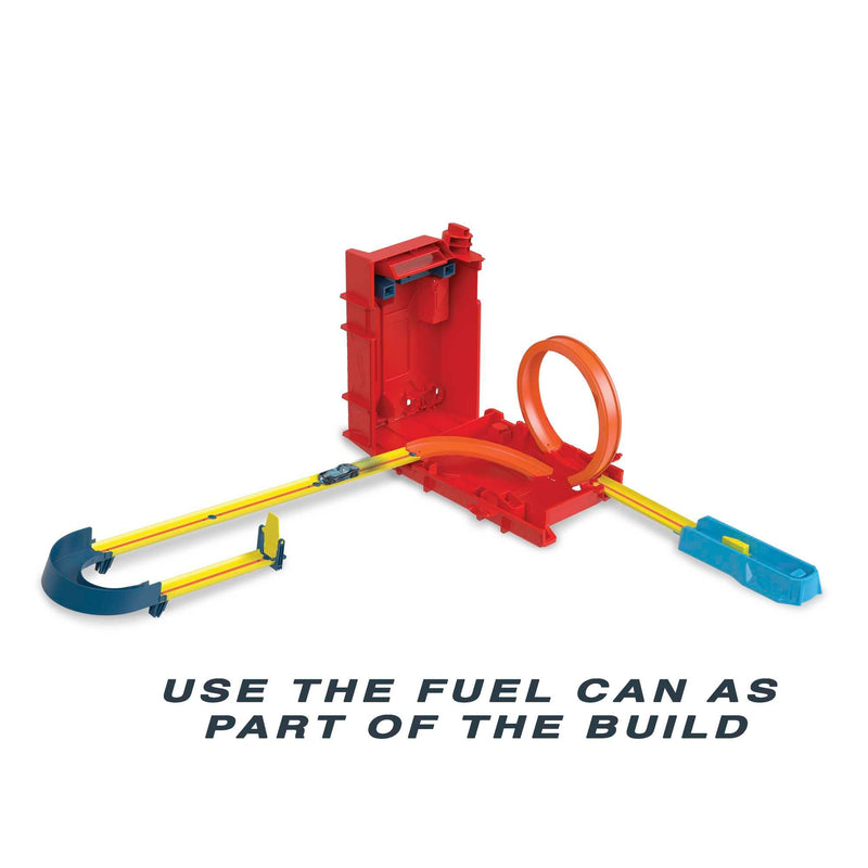 Hot Wheels Track Builder Unlimited Fuel Can Stunt Box and Vehicle