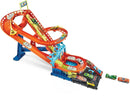 Hot Wheels City Roller Coaster Rally Playset with 5 Diecast Cars