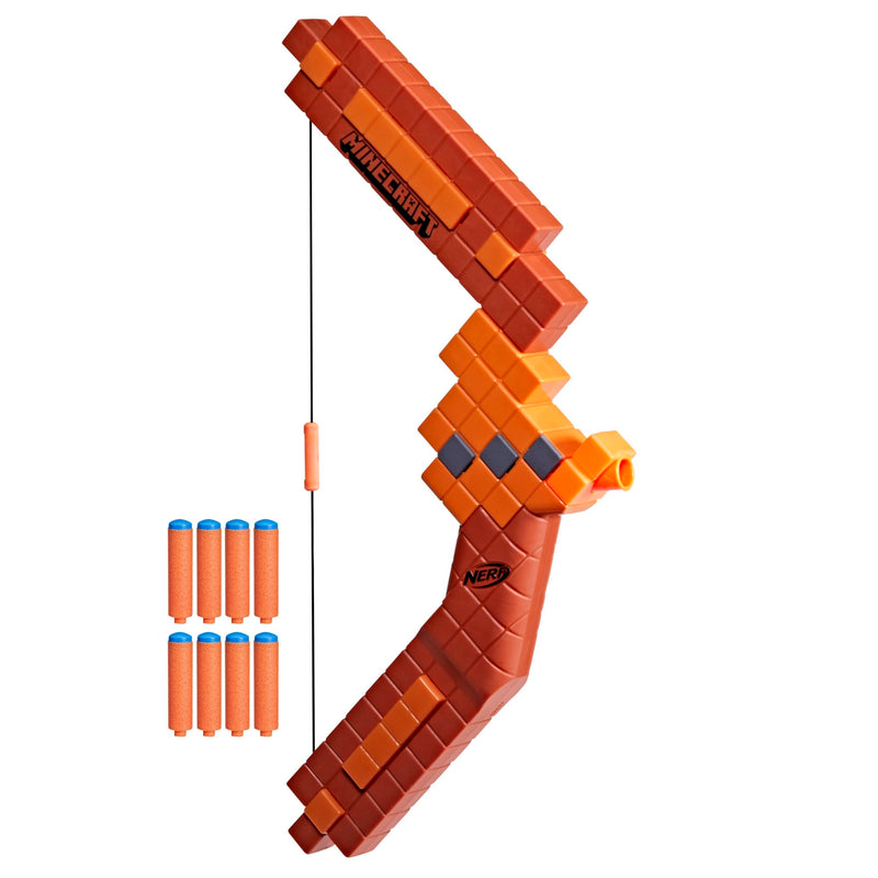 NERF Minecraft Bow with 8 Official N1 Darts for Extreme Accuracy and Distance