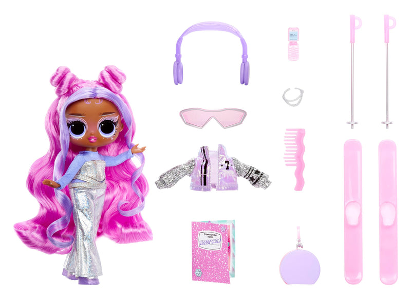 L.O.L. Surprise! Tweens Winter Snow Fashion Doll - Violet Snow with Colour-Changing Skis and 10+ Frosty Parts and Accessories, Gift for Children from 4 Years