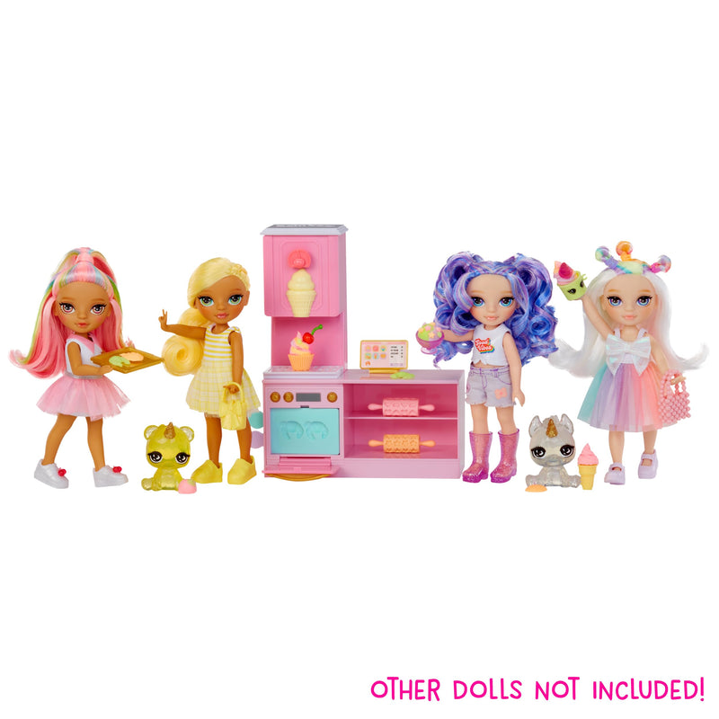 Rainbow High Dessert Shop with Littles Doll Kandy Playset