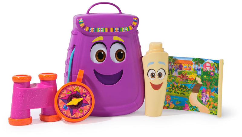 Dora My Adventure Backpack with Map, Binoculars & Compass Toy Set