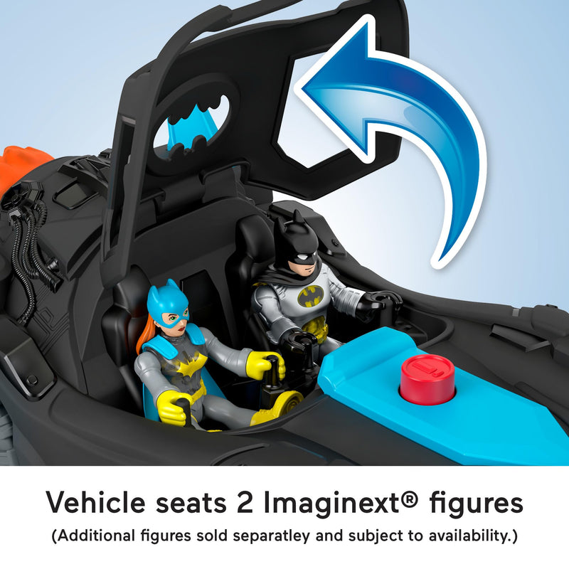 Fisher-Price Imaginext DC Super Friends Lights & Sounds Batmobile and Batman Figure