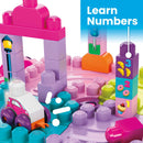 Mega Bloks Build 'N Learn Table Pink & Purple Building Toy