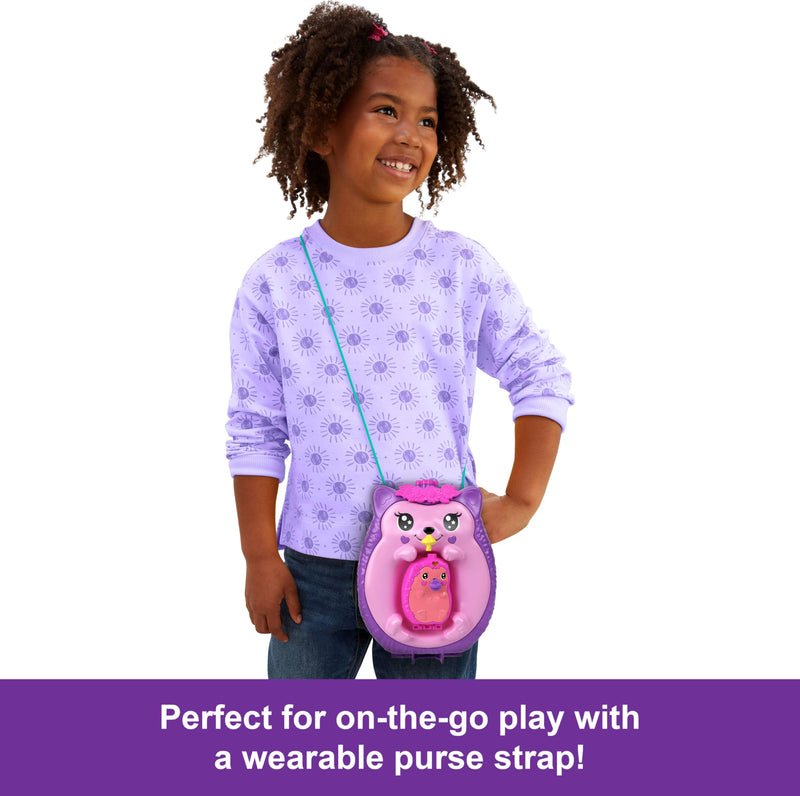 Polly Pocket Hedgehog Mom & Baby Compact Set