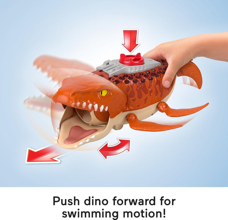 Imaginext Jurassic World Rebirth Playset Aquachomp Chase Mosasaurus
