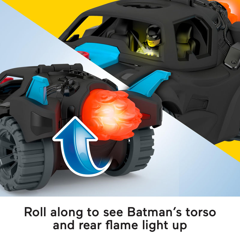 Fisher-Price Imaginext DC Super Friends Lights & Sounds Batmobile and Batman Figure
