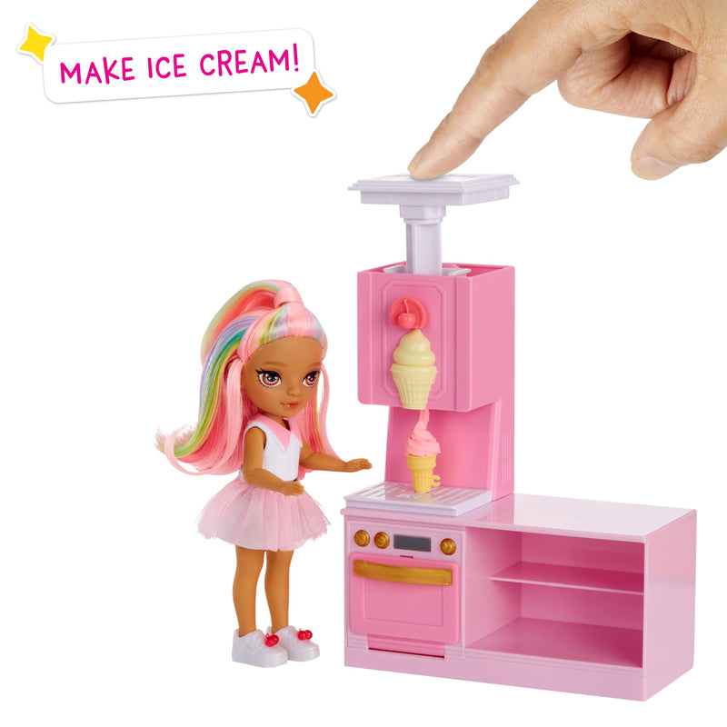 Rainbow High Dessert Shop with Littles Doll Kandy Playset