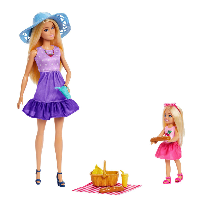 Barbie Family & Friend Malibu and Chelsea Dolls 2 Pack