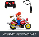 Hot Wheels Mario Wheelie Motocross RC, Remote-Control Motorcycle