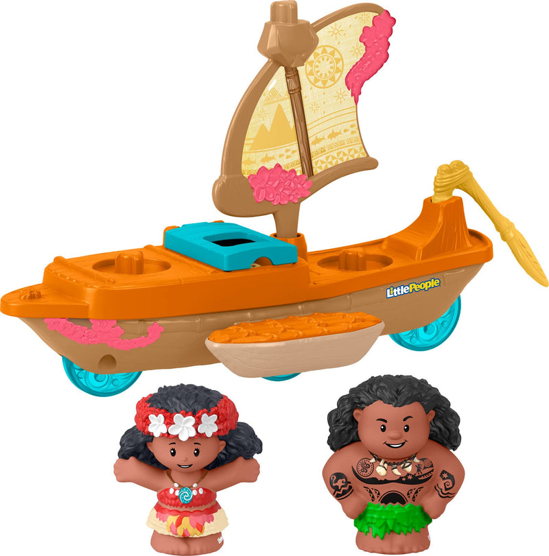 Fisher-Price Little People Disney Princess Moana & Maui's Canoe Set