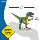 Schleich Velociraptor Figure with Movable Jaw Realistic Dinosaur Toy 14585